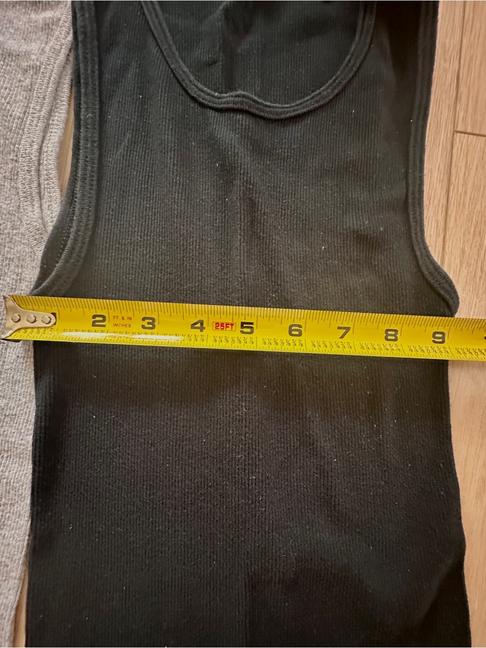 Set of 3 Cotton Ribbed Tank Top - Black, Navy, Gray Small & Stretchy - Picture 6 of 8